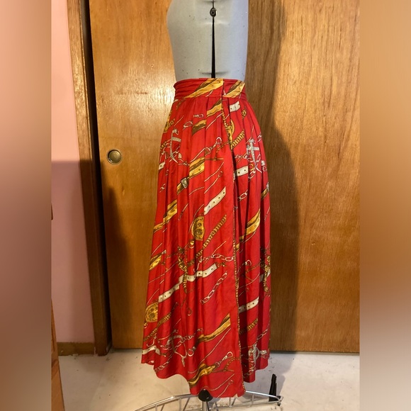 Vintage Equestrian Maxi Skirt - Picture 3 of 9
